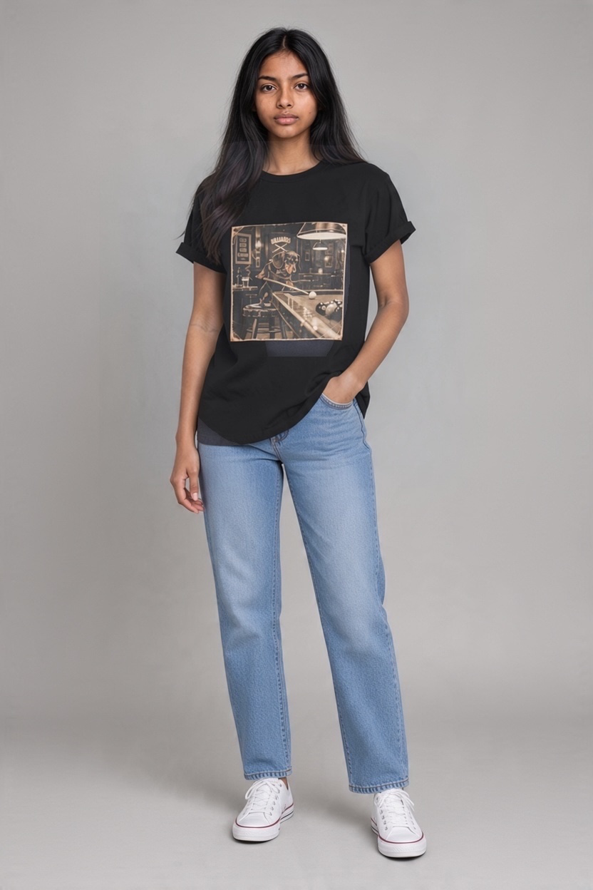 Dachshund shooting pool shirt - t.freedom
