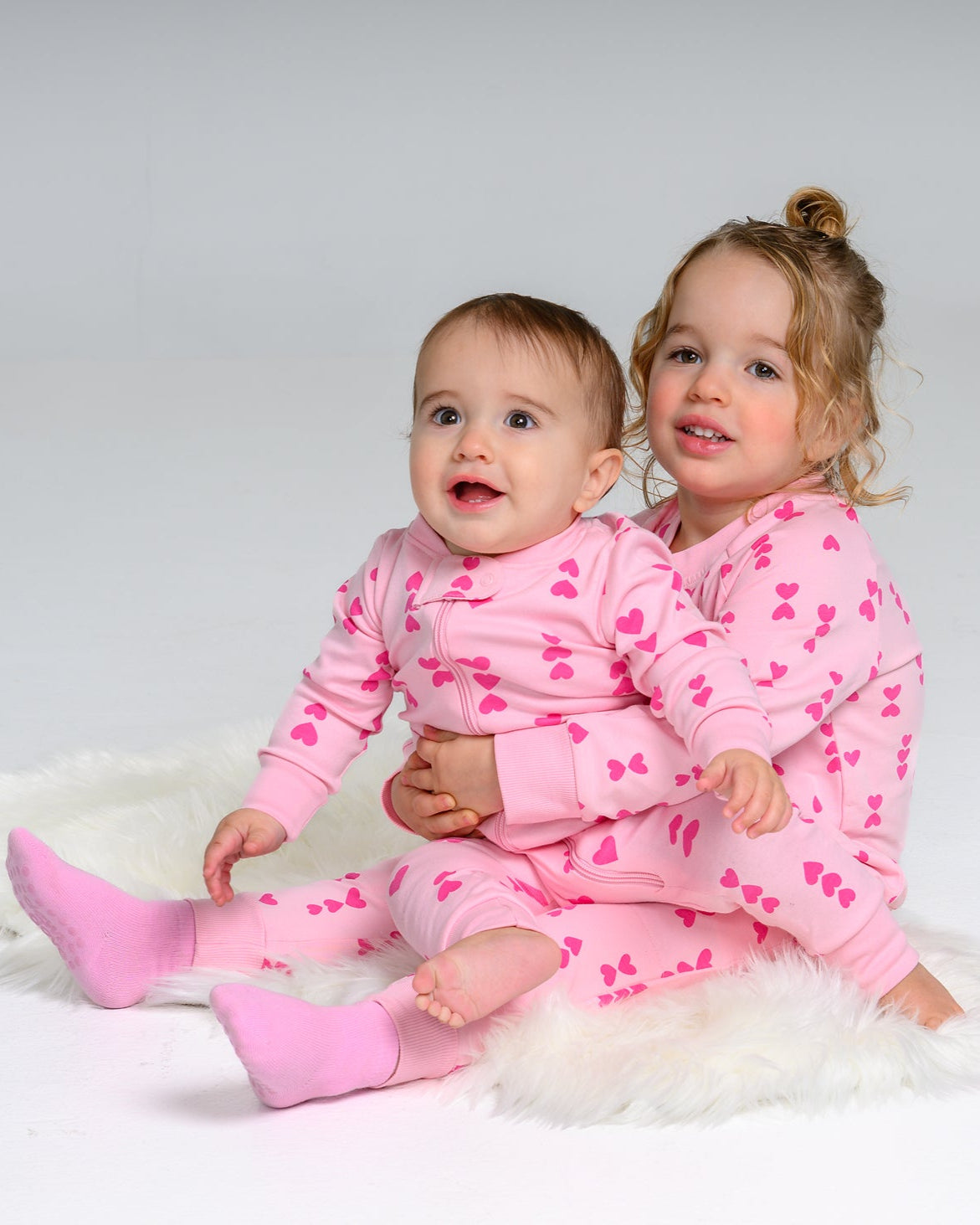 Pink-on-Pink Hearts Sweatshirt