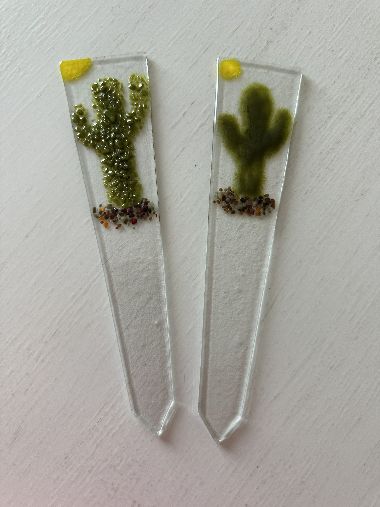 Plant Stake - Frit Saguaro Wide
