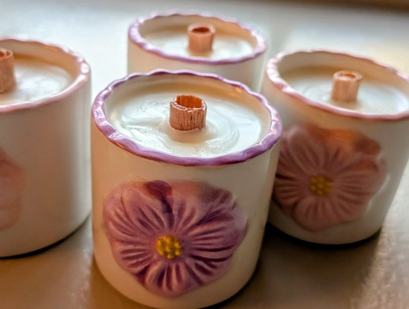 Flower Candle- $10.00