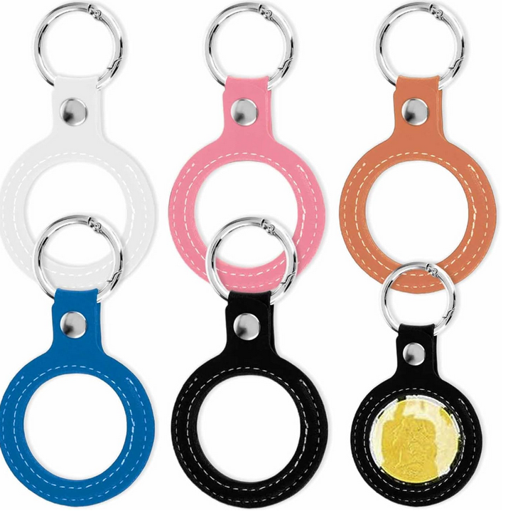 Leather Coin Holder Keychain
