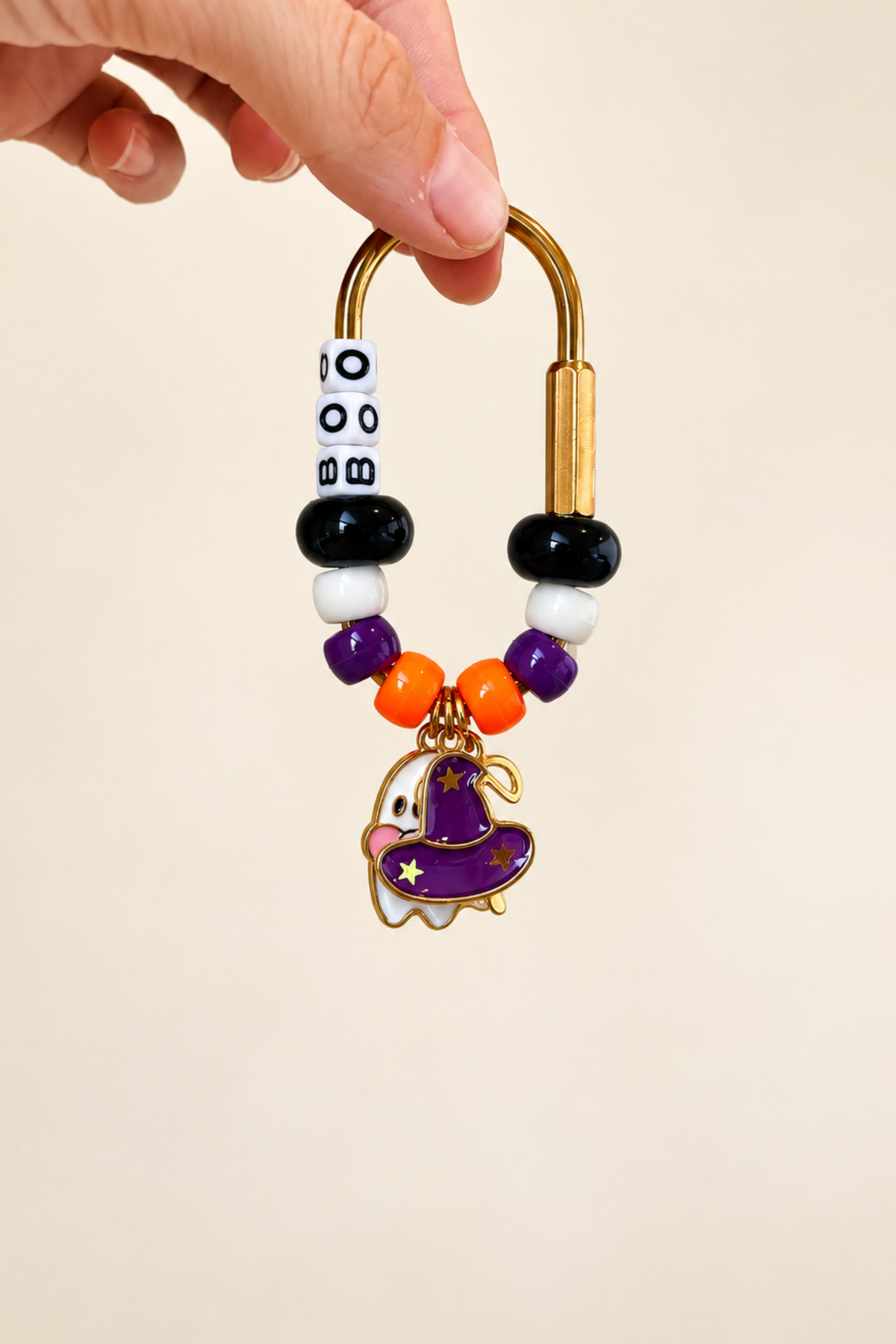 Boo Ghost Halloween Bag Charm Keychain - The Charm Edits