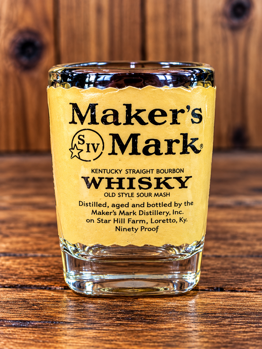Maker’s Mark Upcycled Bourbon Bottle Shot Glass