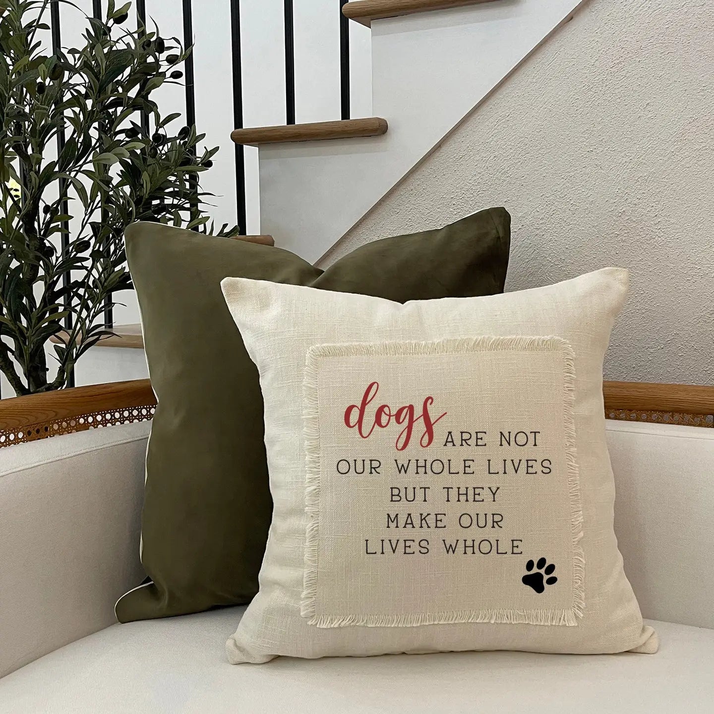Dogs Whole Lives/Make Our Lives Pillow - STV Location
