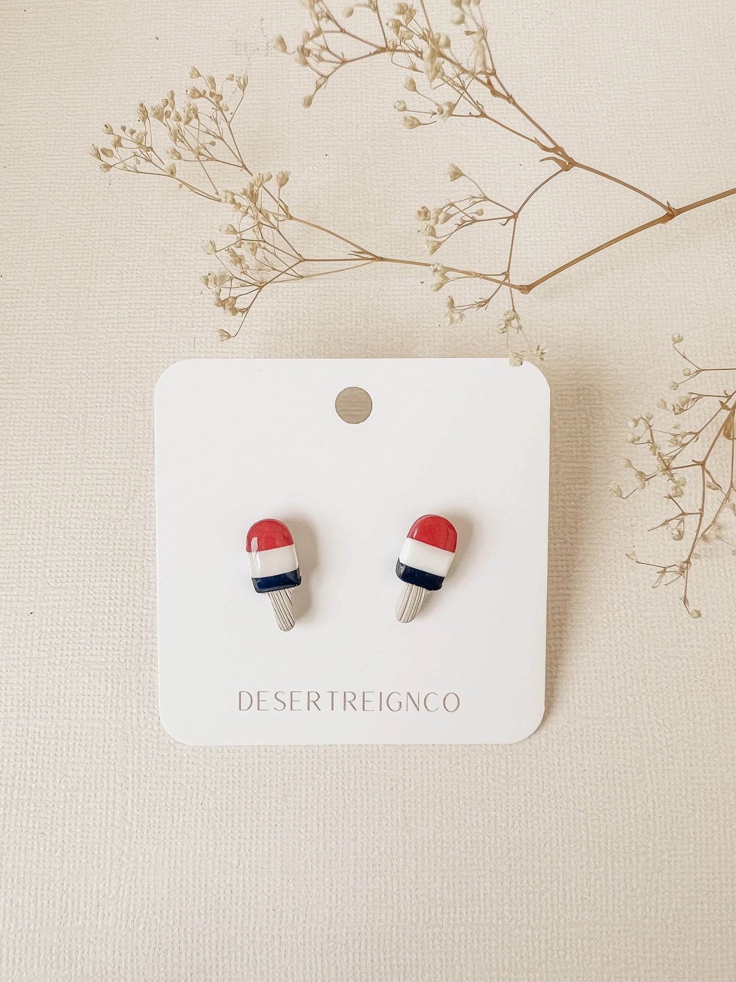 Red White & Blue Popsicle Studs