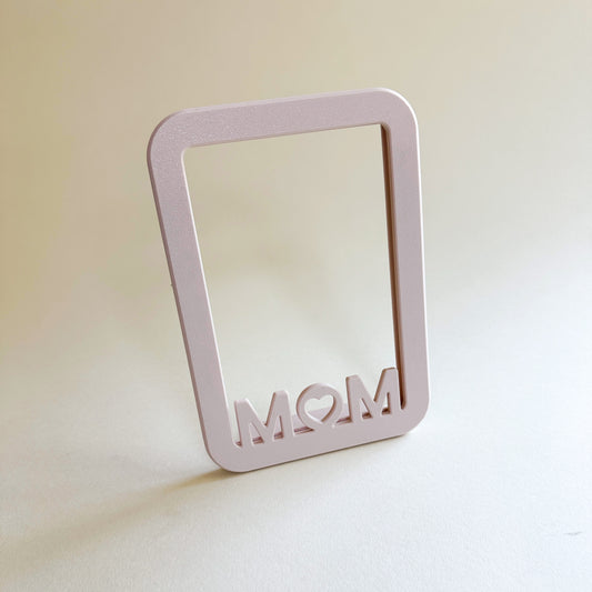 Mom Picture Frame Pink - Handcrafted 3D Printed Gift by Miminoo