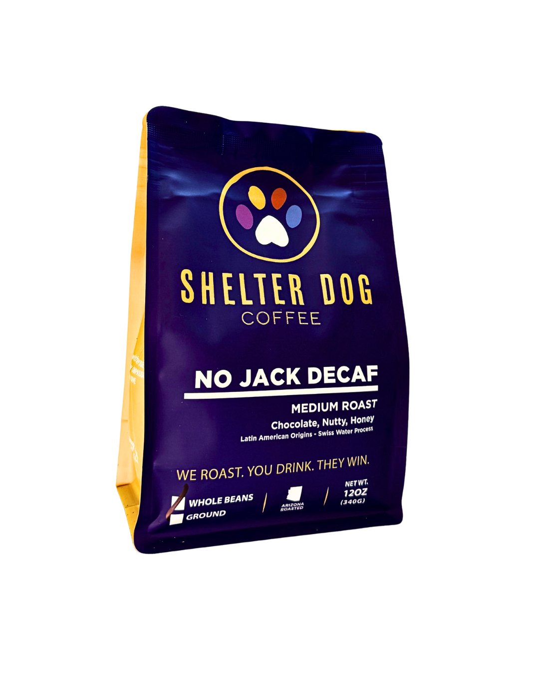 No Jack Decaf Medium Roast Coffee- Shelter Dog Coffee