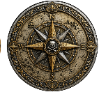Antique Compass Rose Collector Coin - We customize Crafts