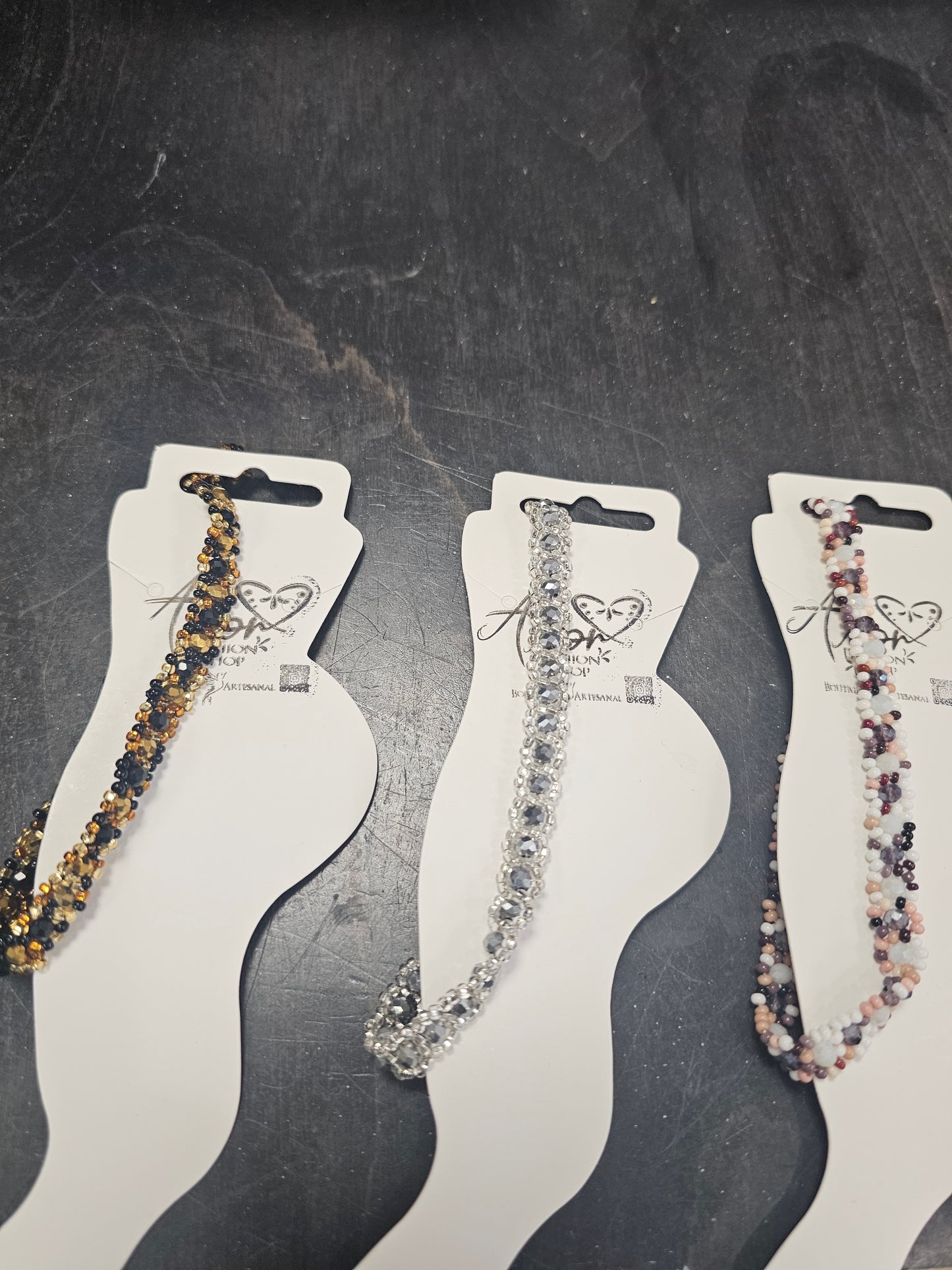 Anklet Bracelets Florecitas Crystal Beaded @amorfashionshop