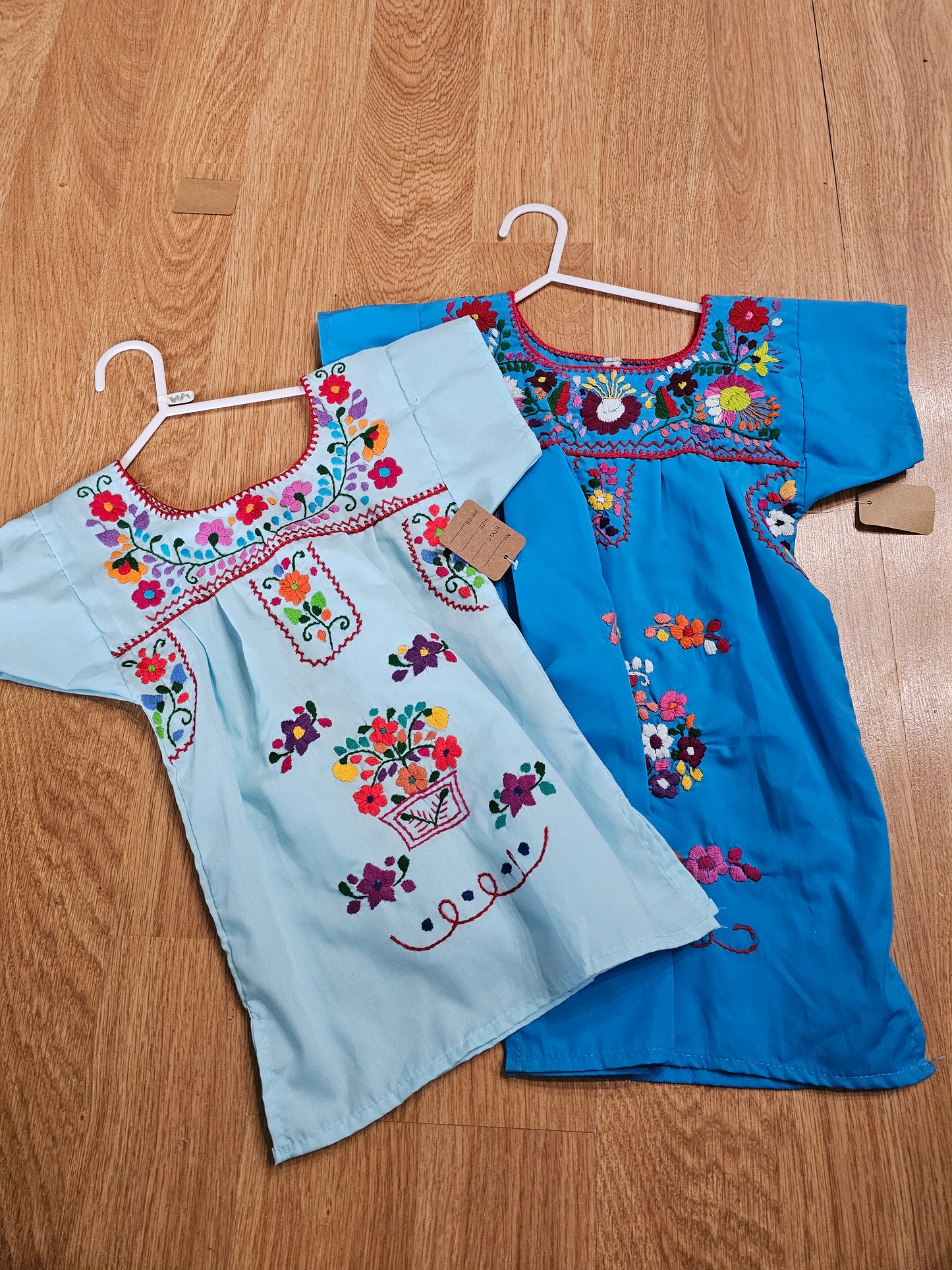 Kids Girls Dress Colorful Embroider @amorfashionshop