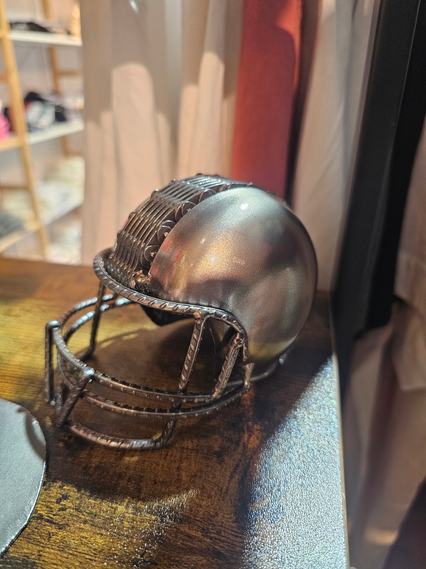 Scrap Metal Football Helmet @amorfashionshop.com