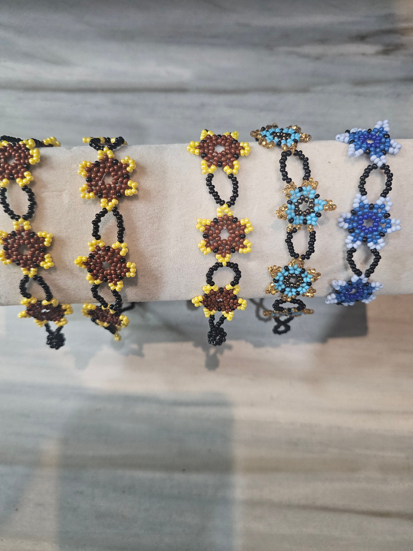 Bracelet - Multi Floral Beaded @amorfashionshop