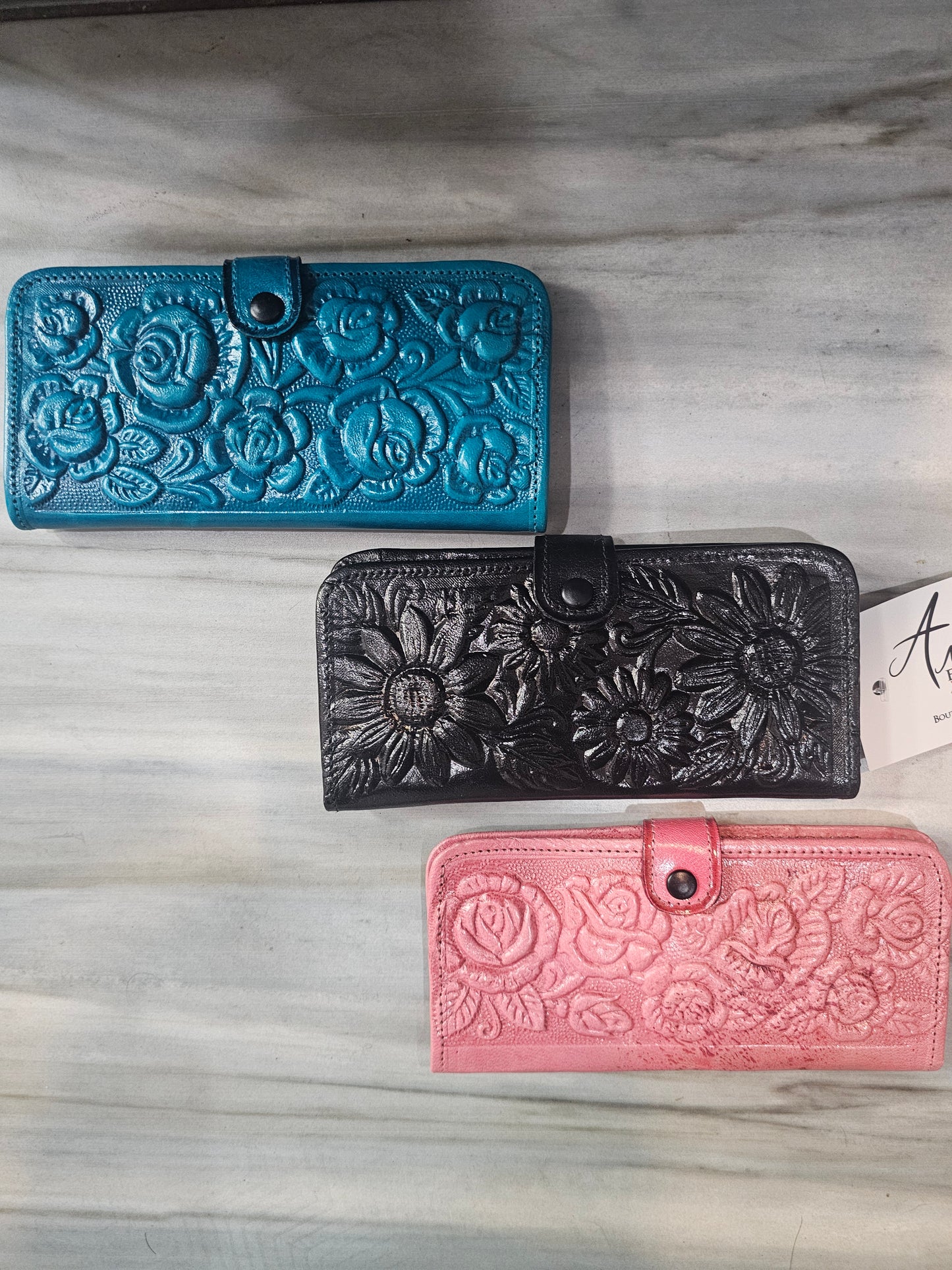 Wallet- 1 Leather Thin Floral SJDD @amorfashionshop