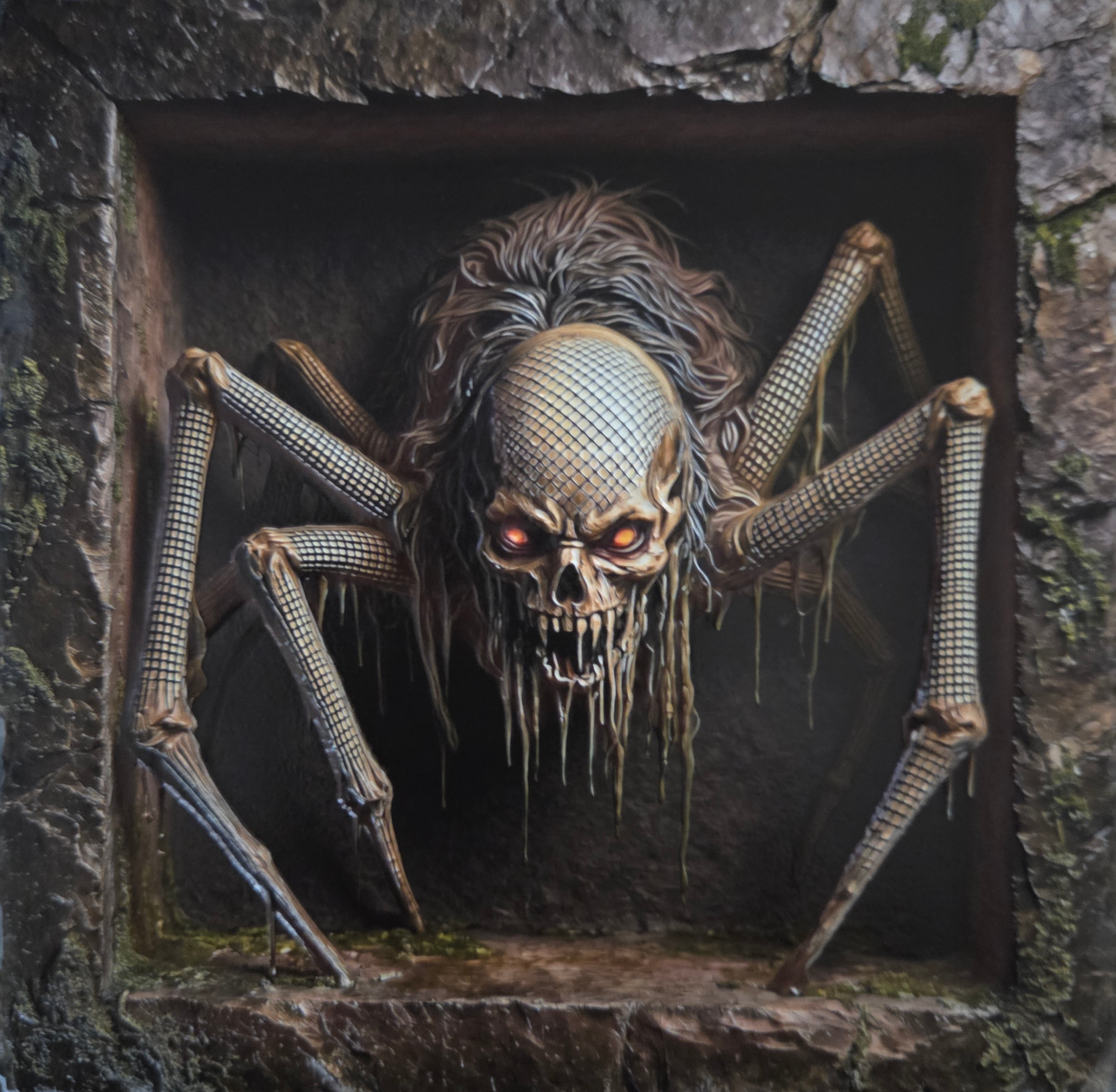 Nightmare Spider Skull slate - We customize crafts