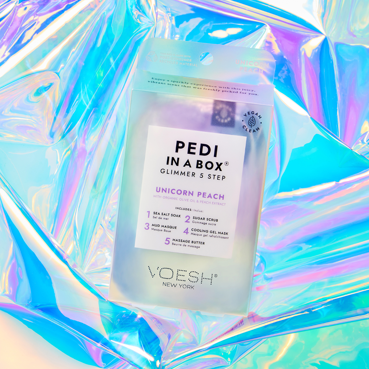 VOESH Unicorn Peach 5 step pedicure