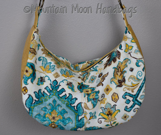 Gold Cork & Canvas Sheena Handbag