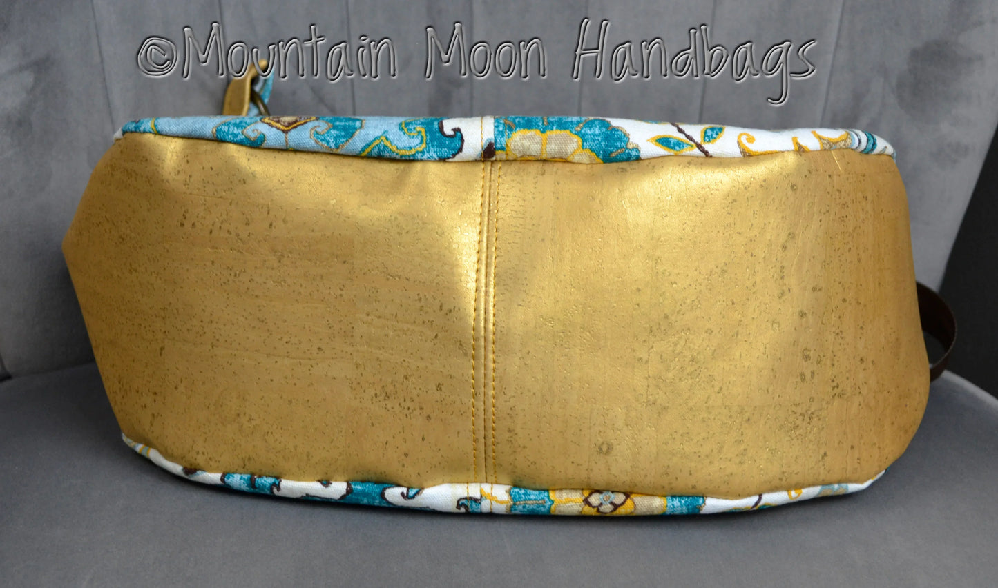 Gold Cork & Canvas Sheena Handbag