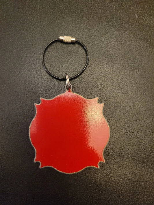 Plain Red Maltese "RED Steel" Tag
