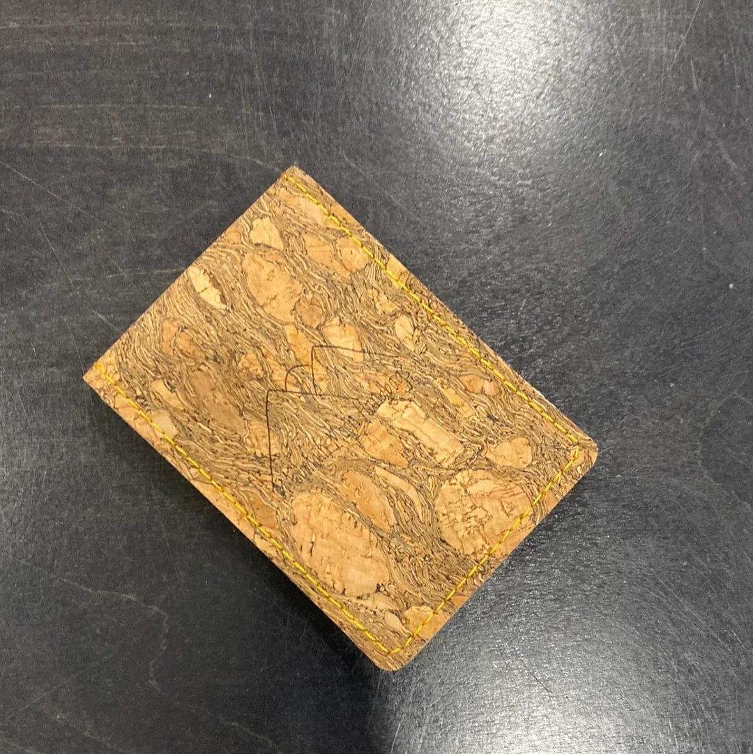 Tall Snap Cork Card Wallet