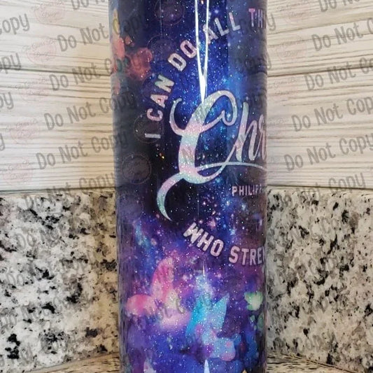 Christ Who Gives Me Strength- 20oz Skinny - GB Designs