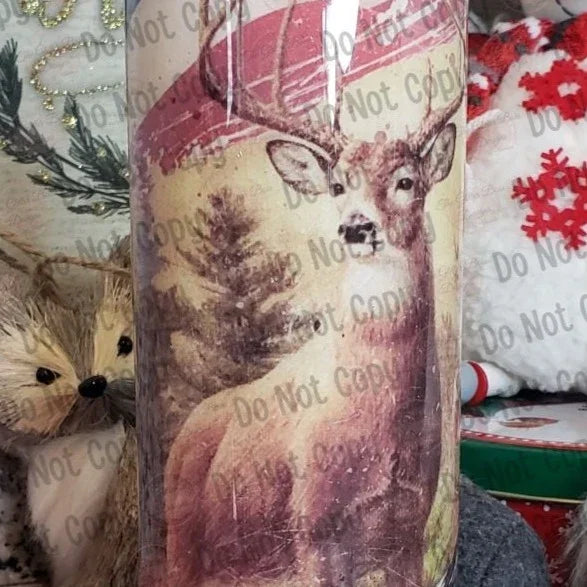 Deer & Flag - 20 oz Skinny - GB Designs