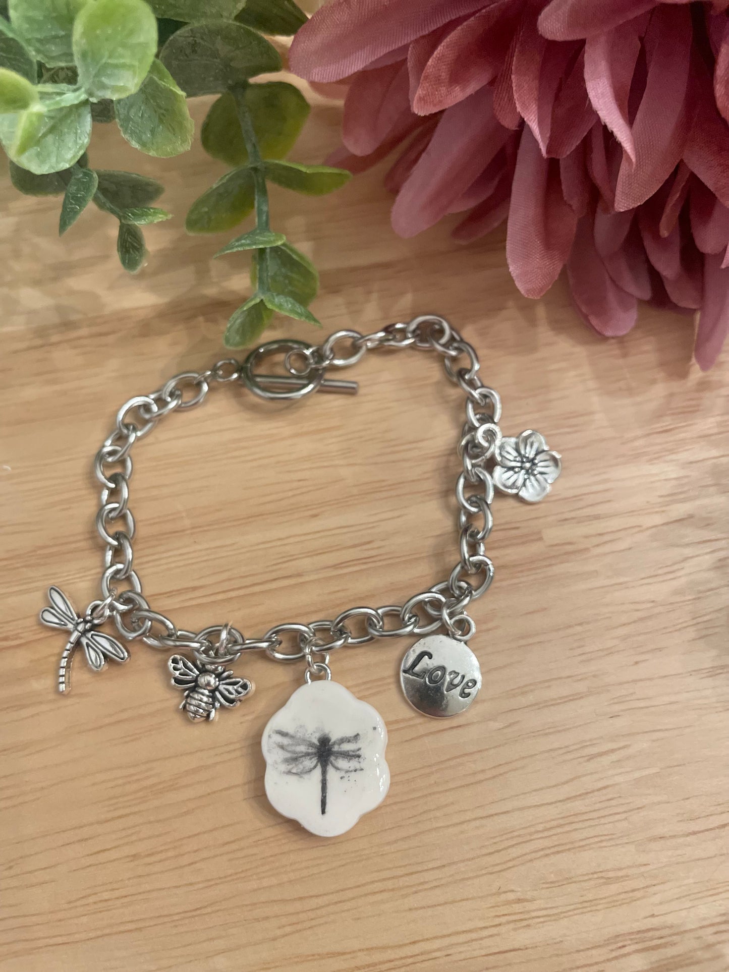 Silver Charm Bracelet - Mimi Co Handmade Jewelry