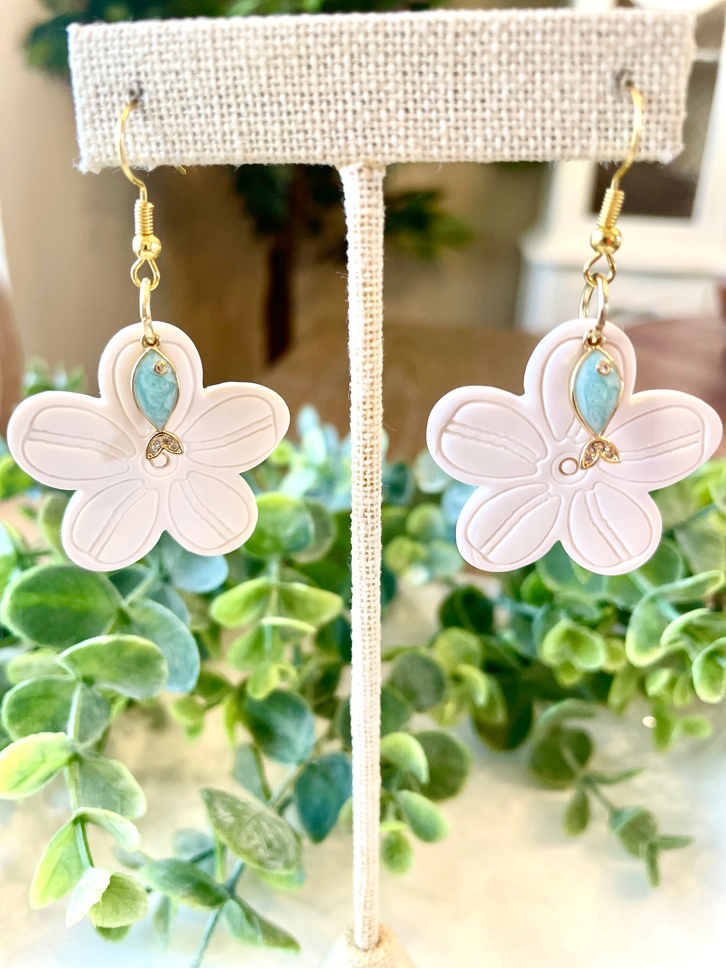 Handmade Polymer Clay Earrings |Mediterranean - Mimi Co Handmade Jewelry
