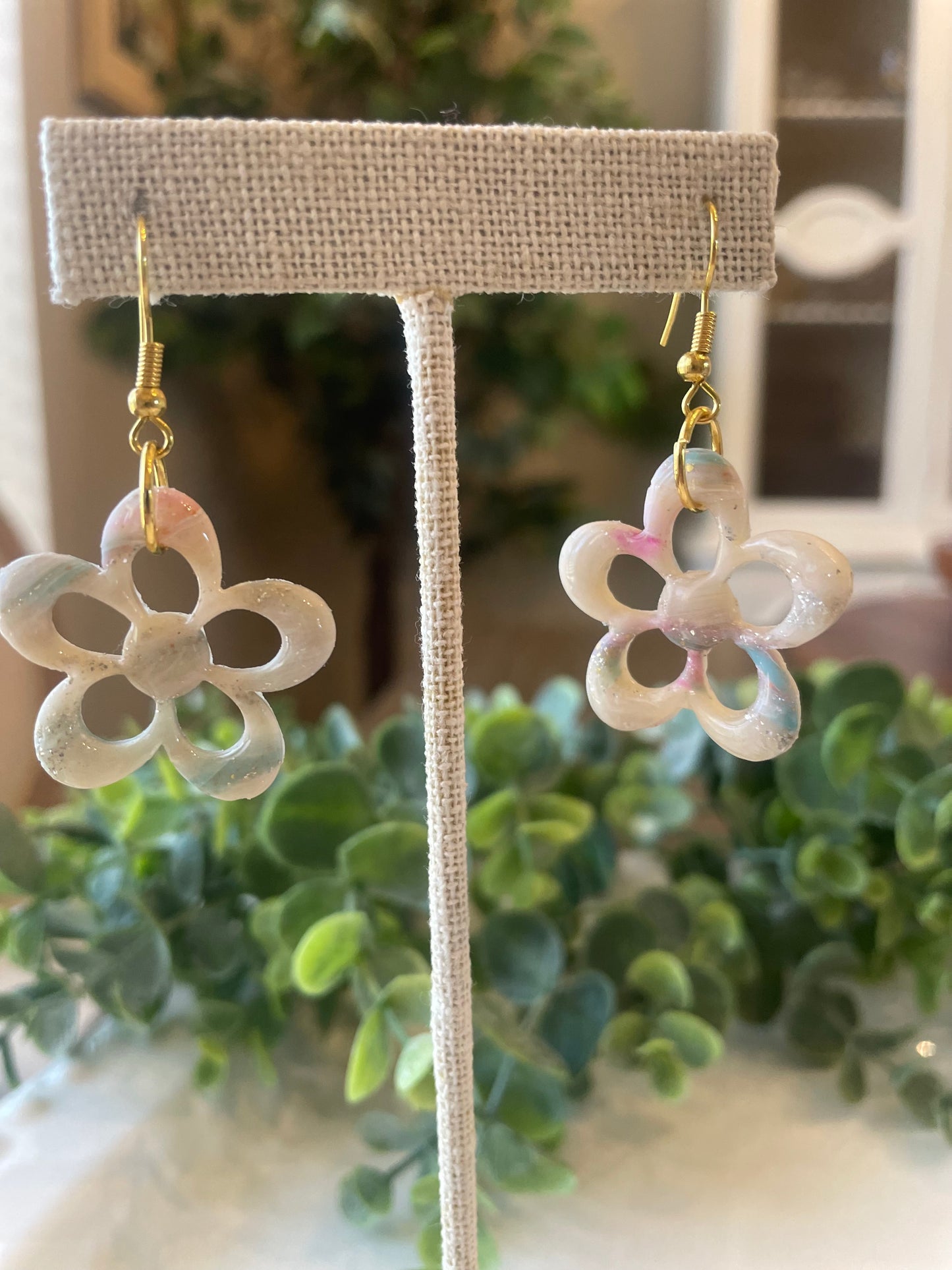 Handmade Polymer Clay Earrings |Sand & Sea - Mimi Co Handmade Jewelry