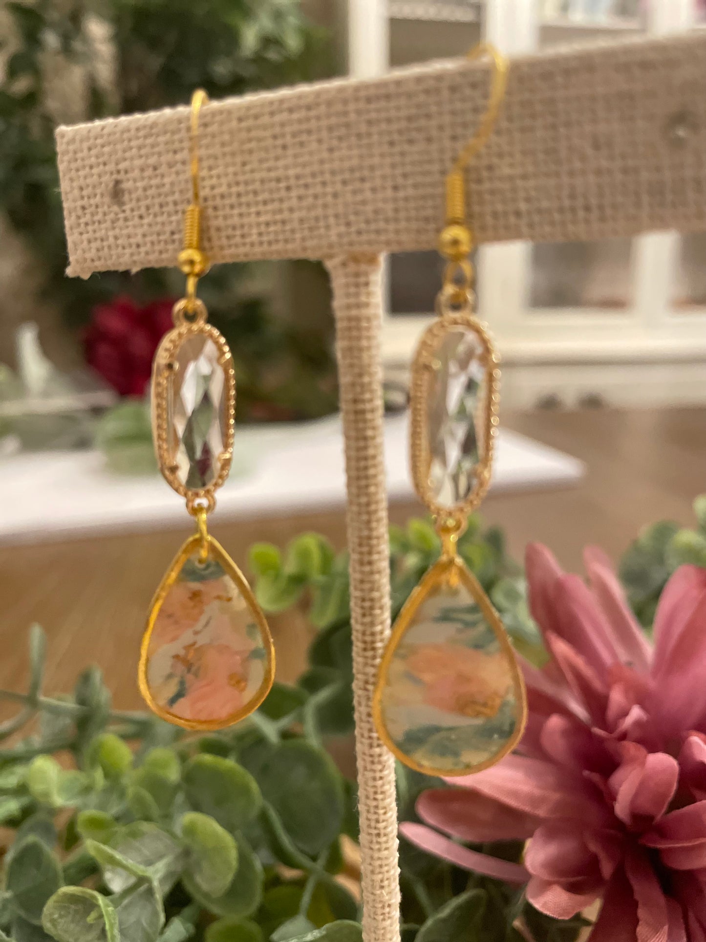 Spring Marbled Polymer Clay Earrings - Mimi Co Handmade Jewelry