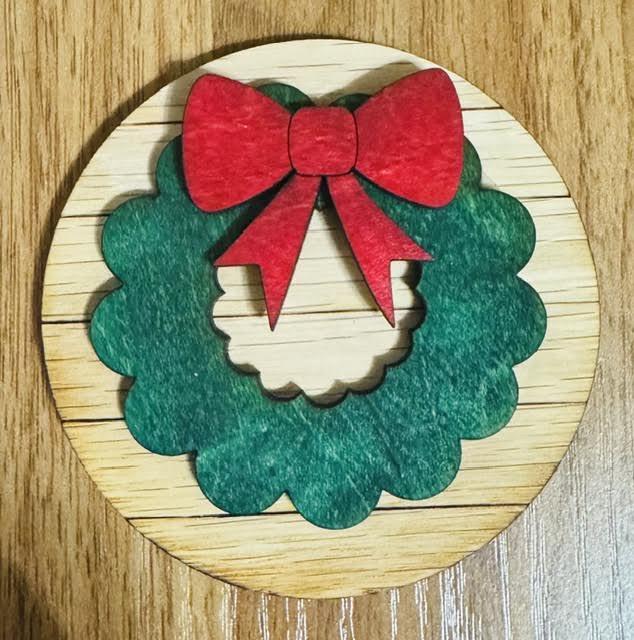 Magnetic Insert - Christmas Wreath - STV