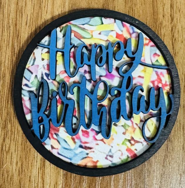 Happy Birthday Magnetic Insert (New Style) - STV