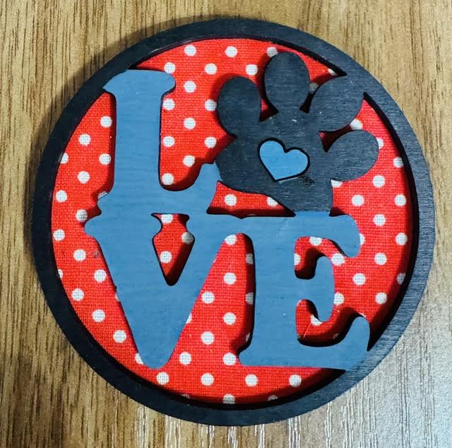 Magnetic Insert - Love Paw - STV