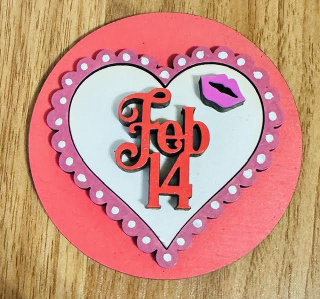 Magnetic Insert - Feb 14th Heart - STV
