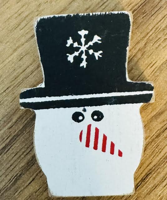 Letterboard Wood Shaped Christmas Snowmen - BURLAPITUP