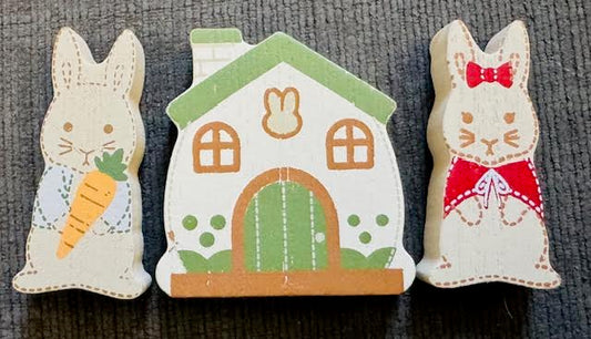 Letterboard Wood Shaped Peter Rabbit Tiles - STV