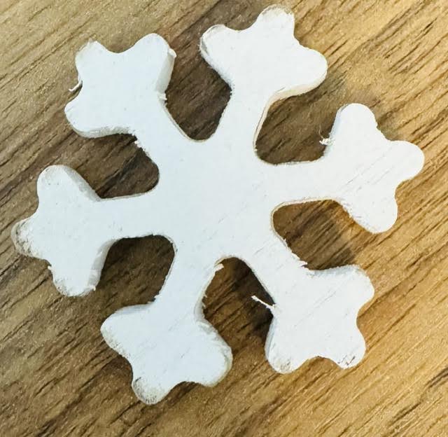 Letterboard Wood Shaped Christmas Snowflakes - BURLAPITUP