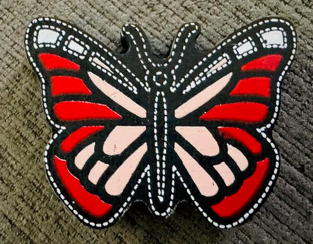 Letterboard Wood Shaped Butterfly Tiles - STV
