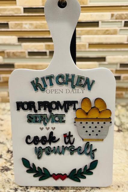 Decorative Wood Handle Board - Kitchen - STV