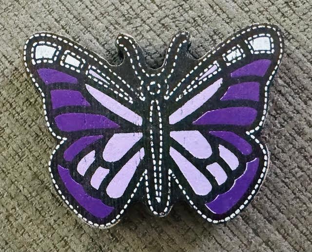 Letterboard Wood Shaped Butterfly Tiles - STV
