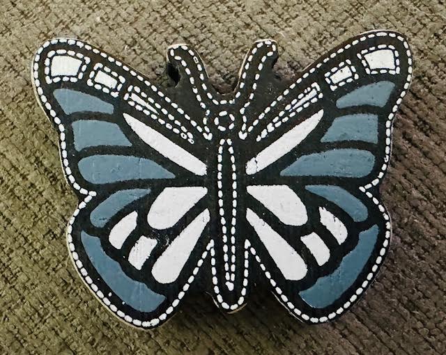 Letterboard Wood Shaped Butterfly Tiles - STV