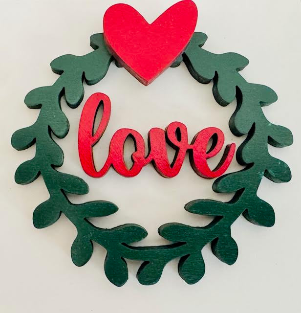 Interchangeable Leaning Frame Insert 4.25" (Love) - STV