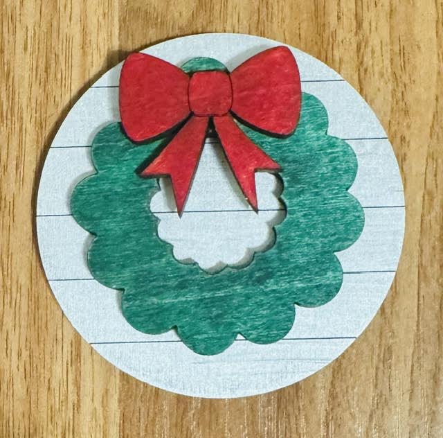 Magnetic Insert - Christmas Wreath - STV