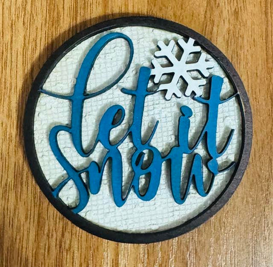 Magnetic Insert Let It Snow (New Style) - CHD