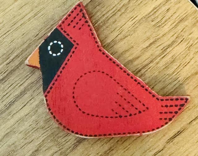 Letterboard Wood Shaped Cardinal - BURLAPITUP