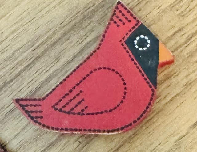 Letterboard Wood Shaped Cardinal - BURLAPITUP