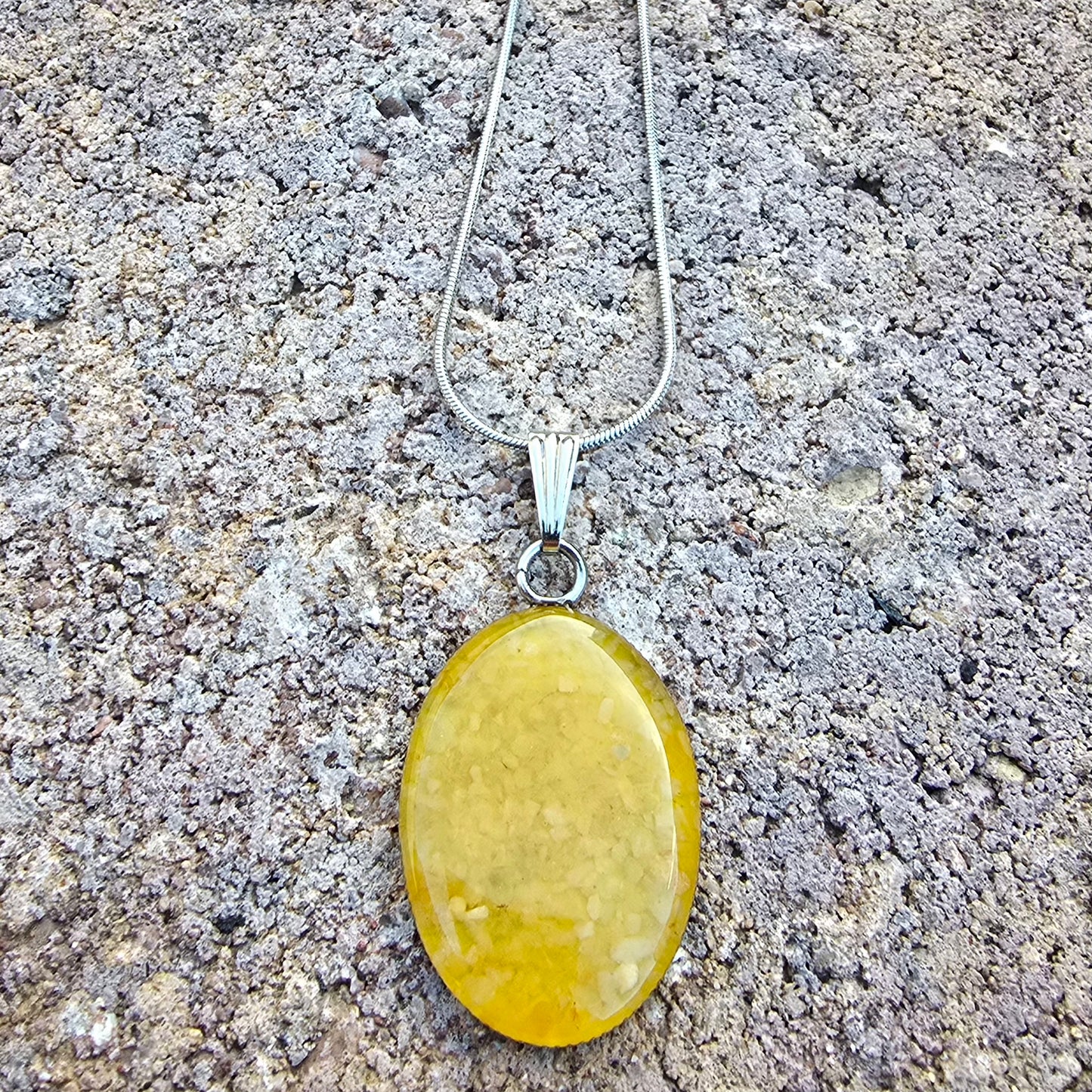 ACR-Oval-St/Op-Necklace