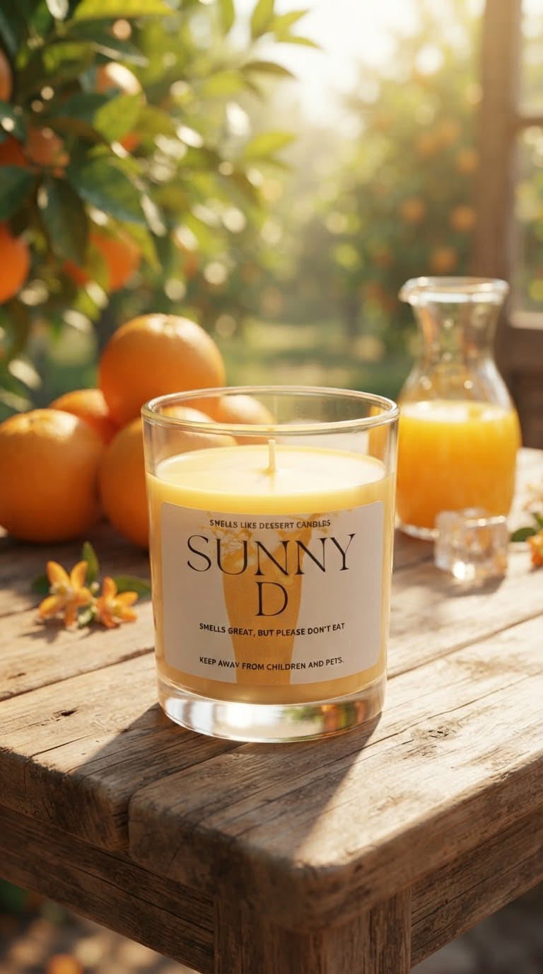 Sunny D Candle