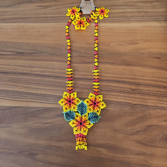 Necklace Huichol 2 Piece SET Long Beaded Necklace @amorfashionshop