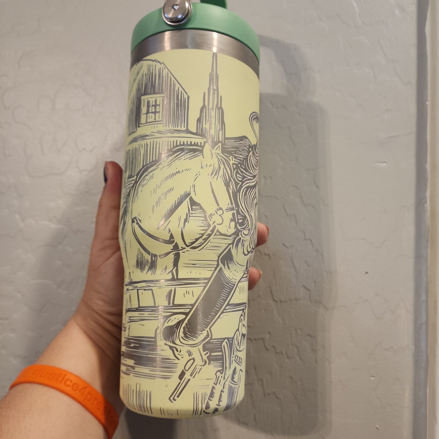 30 Oz engraved Ice Flow Cowgirl Babe