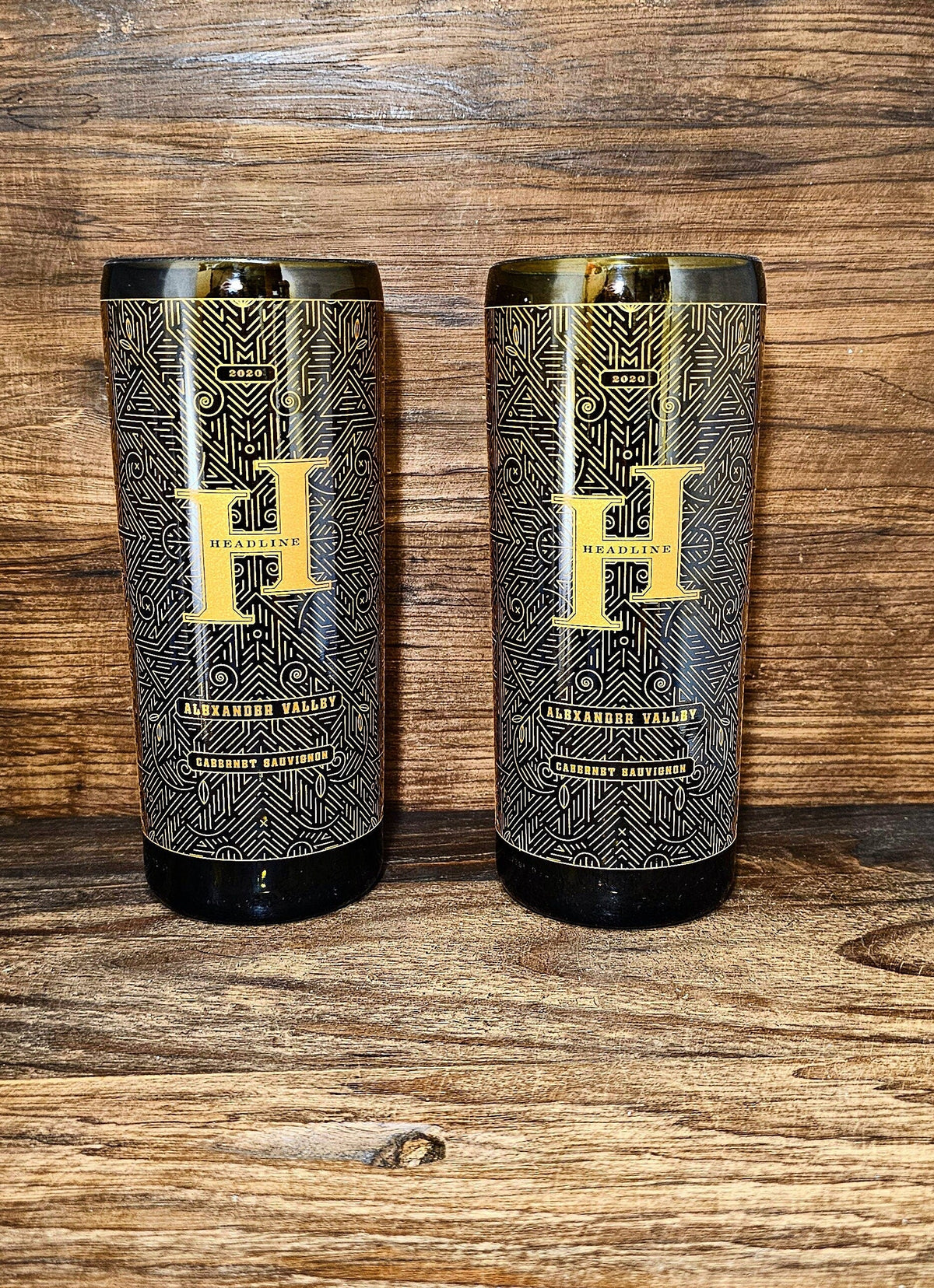 Headline Drinkware Etched with class ( set of 2)